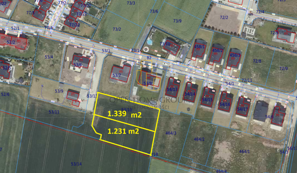 Tyniec Mały, działka budowlana 1231 m2, media — zdjęcie 3