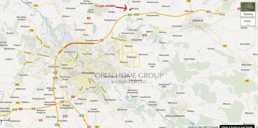 Bierzyce | 2,10 ha | teren U/P1 | inwestycyjna — zdjęcie 2