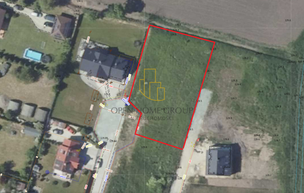 Żórawina, działka budowlana 1531 m2, media — zdjęcie 5
