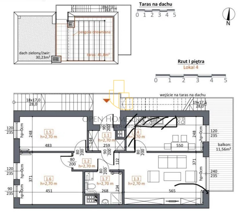 Luksusowe / kameralne osiedle / taras 42m + balkon / parking — zdjęcie 15