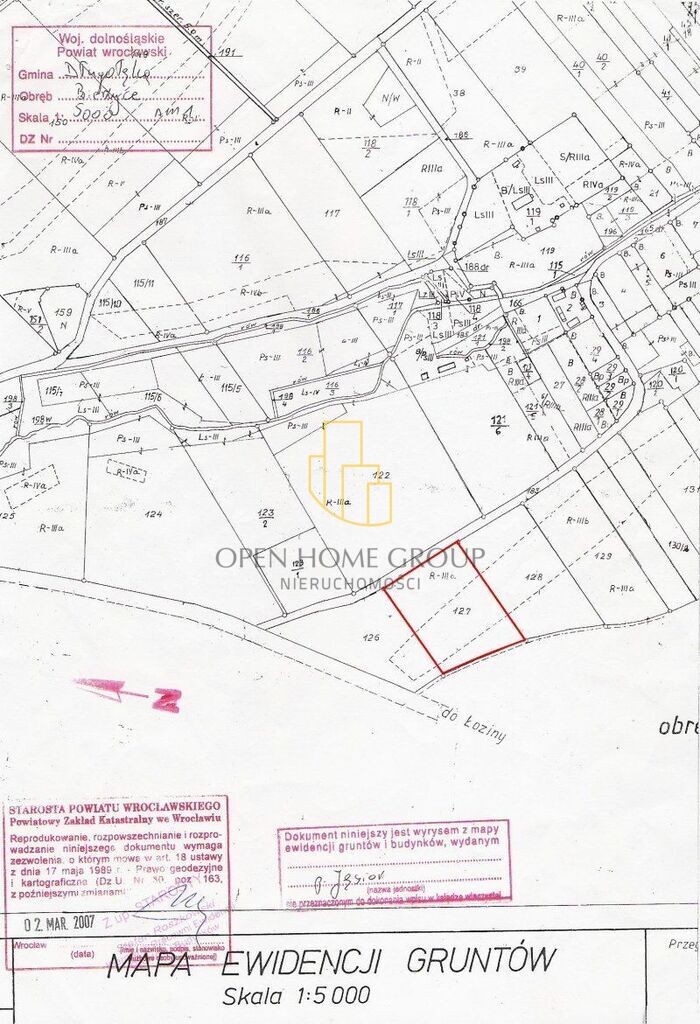 Bierzyce | 2,10 ha | teren U/P1 | inwestycyjna — zdjęcie 5
